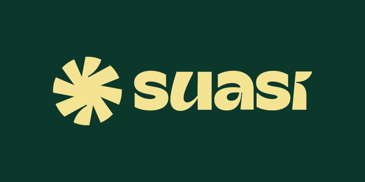 Logo giallo su sfondo verde