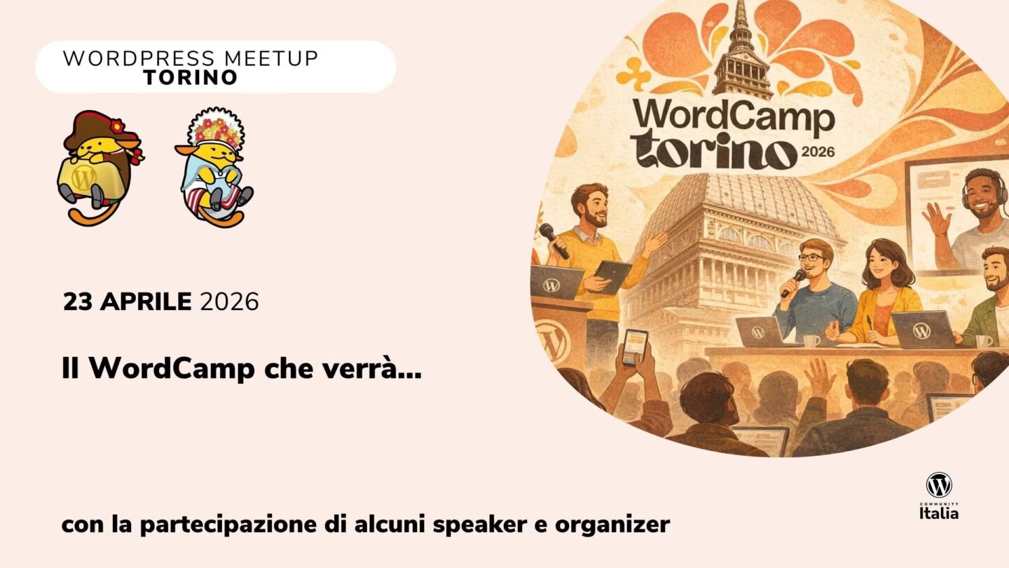 WP Meetup marzo 26